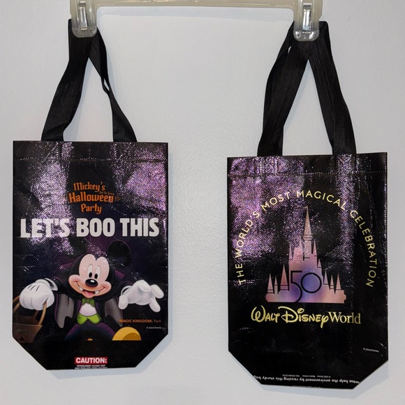 Disney Other - 2022 Disney Black and Purple Mickey Halloween Totes x2